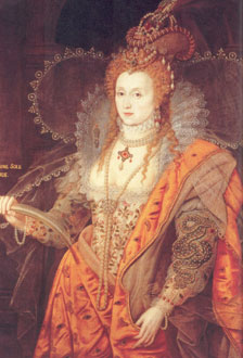 Contemporary portrait of Elizabeth the First
