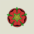 The red rose of Lancaster.